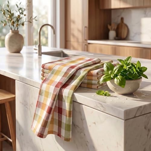 Urban Villa Kitchen Towels Cotton Dish Towels 20”x30” Harvest - Image 6