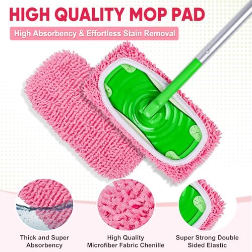 6-Pack Reusable Microfiber Mop Pads Compatible - Image 3