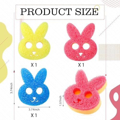 FillTouch Rabbit 3 Pcs Scrub Sponge - Image 2