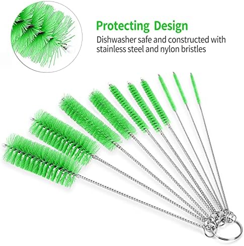 CiaraQ Bottle Cleaning Brushes, 8 Inch Nylon Tube Brush Set - Image 4