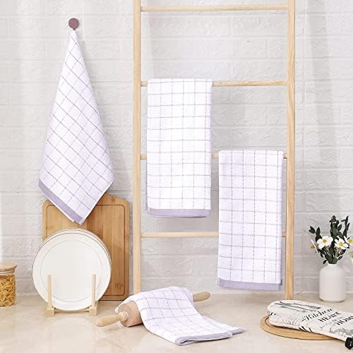 Homaxy 100% Cotton Terry Kitchen Towels, 5 Pack - Image 6