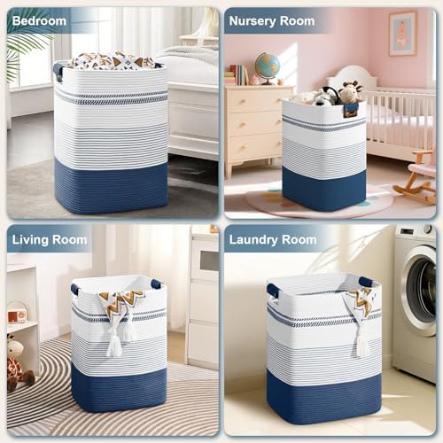 Laundry Hamper, 75L Tall Laundry Basket - Image 6