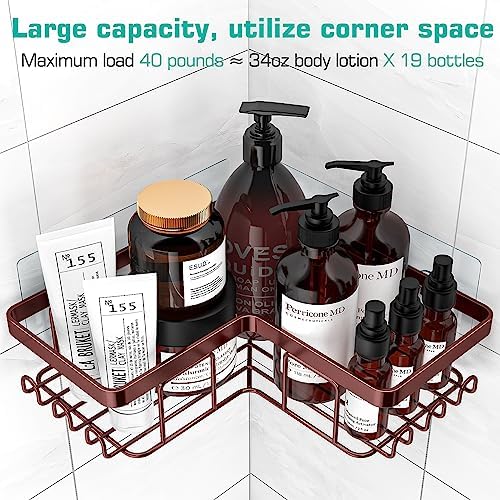 YASONIC Corner Shower Caddy, Rustproof Stainless Steel, No Drilling Wall - Image 2