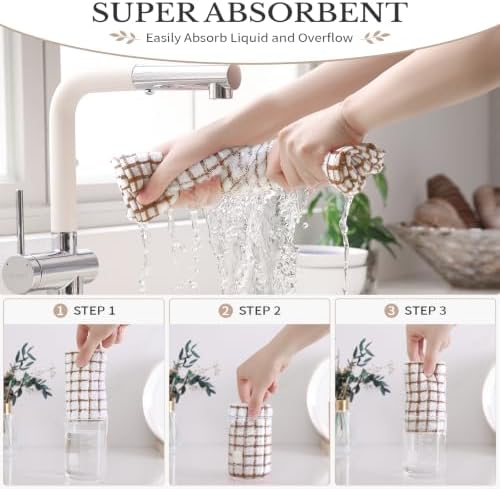 Homaxy 16 Pack Terry Kitchen Dish Cloths - Image 4