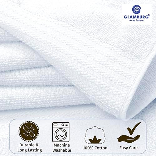 GLAMBURG Ultra Soft 8-Piece Towel Set - Image 2