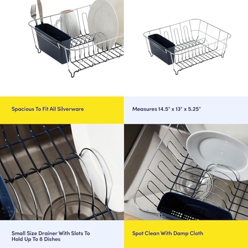 Dish Drying Rack & Cutlery Holder 2 Piece Set - Image 6