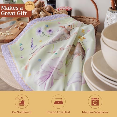 Maison d' Hermine Kitchen Towels Set of 3 Reusable 100% Cotton 27.50" x 20" - Image 5