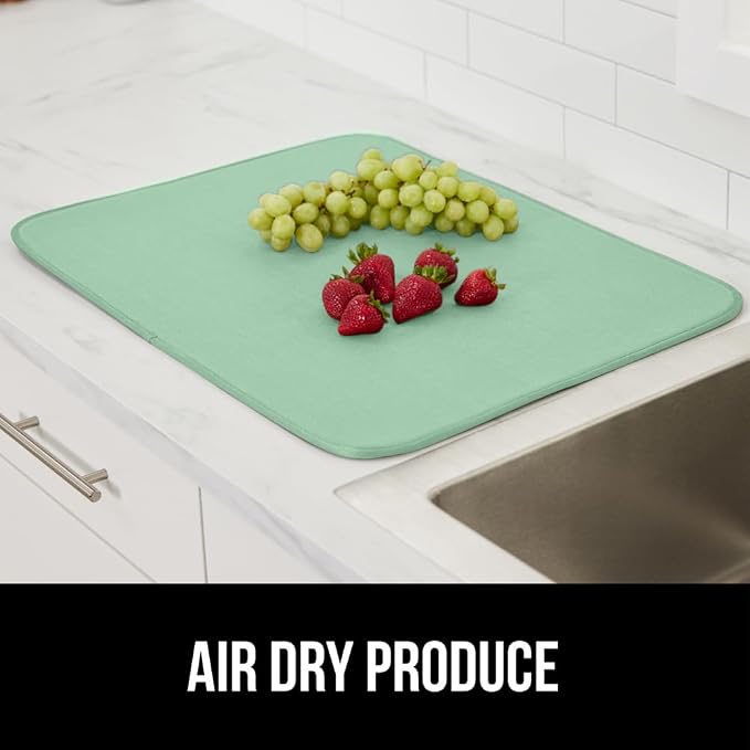 GORILLA GRIP Ultra Water Absorbent Microfiber Dish Drying Mat, 2 PK, Slip - Image 9