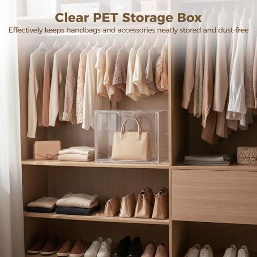 Clear PET Storage Boxes, Stackable Dustproof Display Cases - Image 2