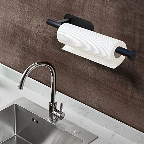 DEKAVA Under Cabinet Wall Mount Paper Towel Holder, Self-Adhesive Bar, - Image 4