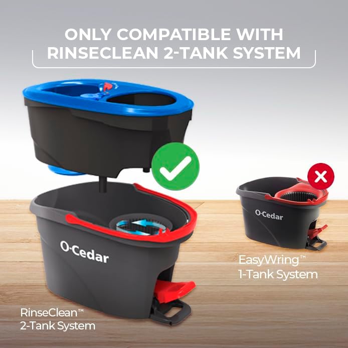 O-Cedar Genuine RinseClean Deep Clean Spin Mop Head Replacement | 40% More - Image 2