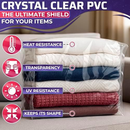 PalaYou 50 Pcs Heat Shrink Wrap Bags, 16 x 24 In, - Image 3