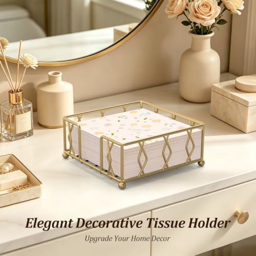 Small Metal Square Napkin Holder - Image 6