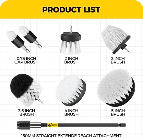 Holikme 8Pc Drill Brush Set - Image 2