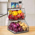 Mefirt Fruit Basket, Stackable Wall Mounted Fruit Baskets, Potato Baskets Onion by Mefirt