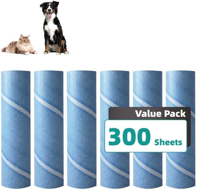 Layers Large Lint Roller Refill, Oversized Rollers, 10 in Wide 6 Packs by Layers