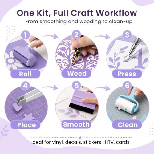 MADEQUIP Vinyl Craft Tool Kit 6 PCS - Image 3