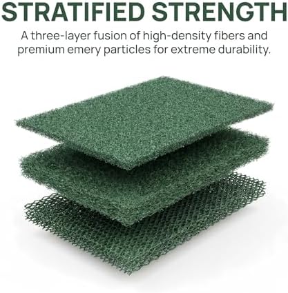 Green Scrubbing Pads 6-Pack, Kitchen Scourer - Image 3
