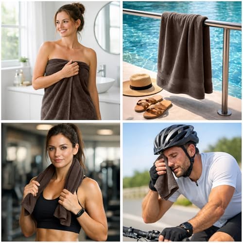 DAN RIVER 8 Piece Luxury Bath Towels - Image 3