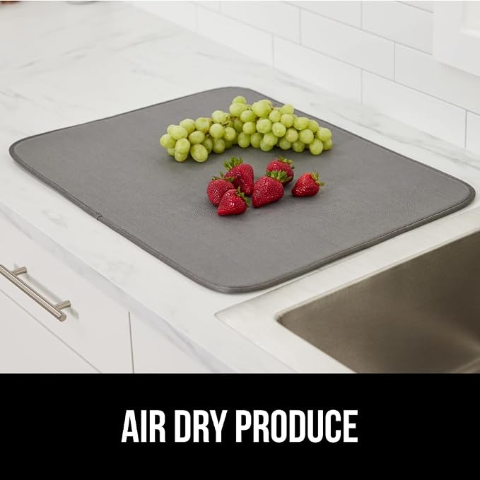 GORILLA GRIP Ultra Water Absorbent Microfiber Dish Drying Mat, 18x24 2 PK - Image 9