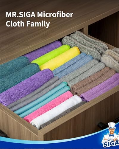 MR.SIGA Waffle Weave Cleaning Cloths, Ultra Absorbent and Lint Free, 6 Pack - Image 7