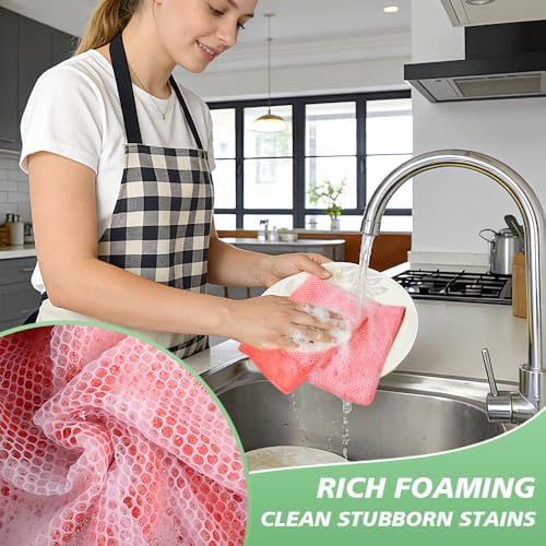 SINLAND Dish Cloth for Washing Dishes Kitchen Washcloth Cleaning Cloth - Image 5