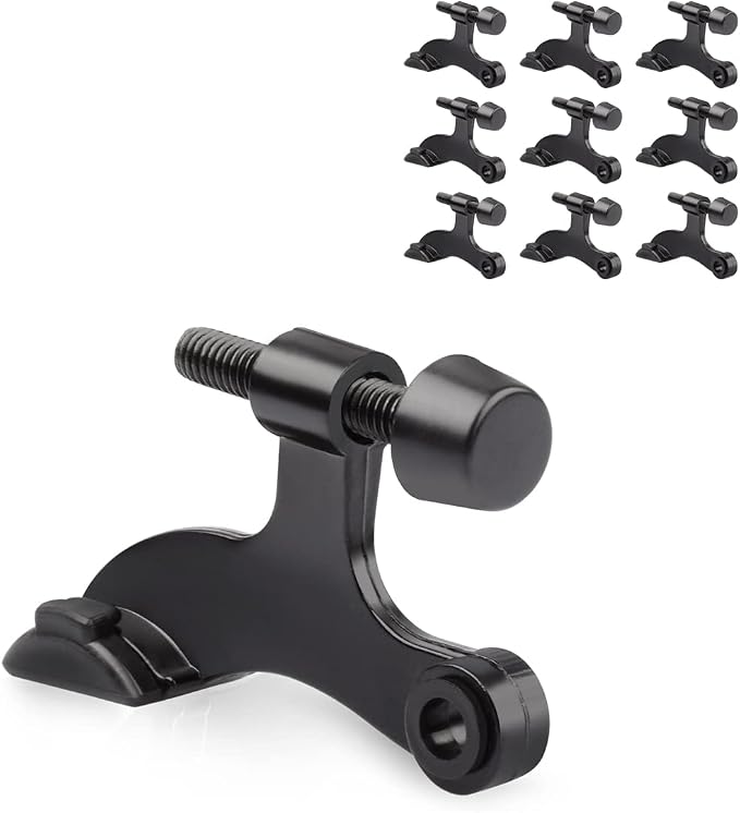 10 Pack Hinge Pin Door Stopper Black by KOVOSCH