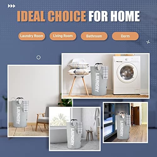 Caroeas 90L Laundry Basket, Waterproof Laundry Hamper, Laundry Bag - Image 6