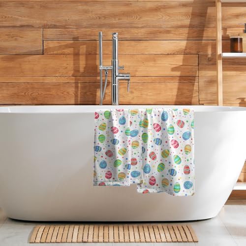 Easter Colorful Egg Towel 2 Pack 14"x28" Happy Holiday Decorative Kitchen - Image 3