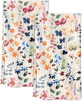 Miss Adola 150GSM Flour Sack Kitchen Towels Set of 2, Watercolor Flower by MissAdola