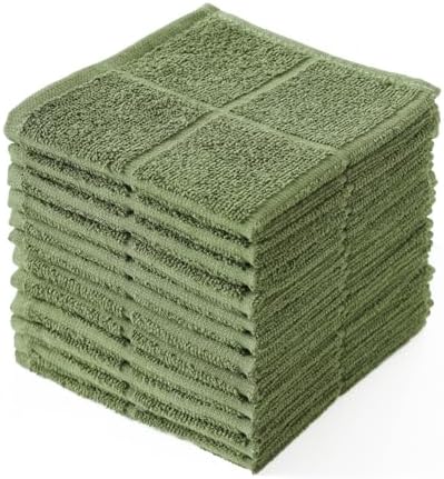Glynniss Dish Rags for Washing Dishes, 100% Cotton Kitchen WashCloths by Glynniss