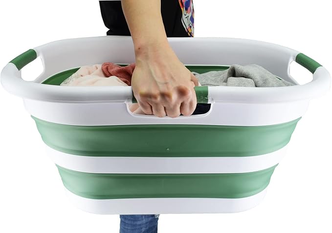 SAMMART 40L Collapsible Plastic Laundry Basket - Image 8