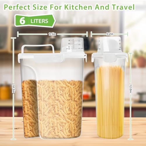 Viretec Rice Storage Container, 5 to 10lb Dry Food Airtight Dispenser, Pet Dog - Image 2