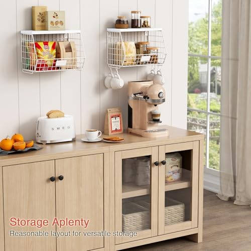 Goozii Wall Mount Bathroom Storage Basket, Fruit Produce and Vegetable Baskets - Image 3