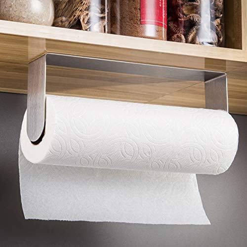 ZUNTO Paper Towel Holder Under Cabinet, Self Adhesive Paper Roll Rack - Image 2