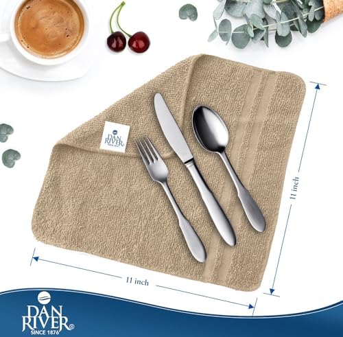 DAN RIVER 100% Cotton Washcloths 20 Pack Premium Quality Face and Body Cloth - Image 5