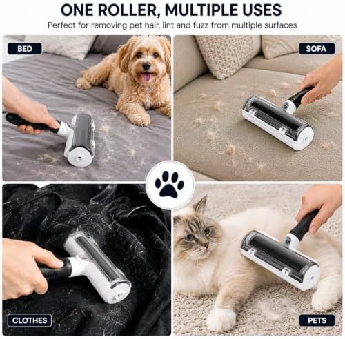 Pet Hair Remover Roller, Reusable Lint Roller - Image 4