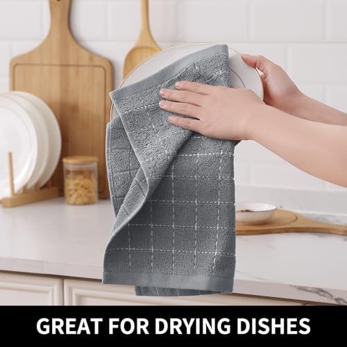 Homaxy 100% Cotton Terry Kitchen Dish Cloths, 6 Pack - Image 4