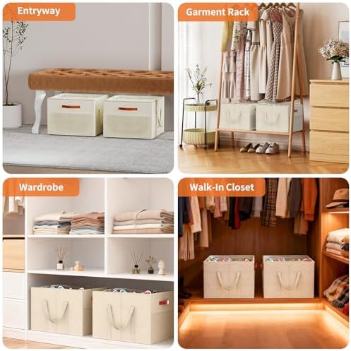 Aokeyee 2 Pack Shoe Organizer for Closet, Stackable Shoe Storage Box - Image 7