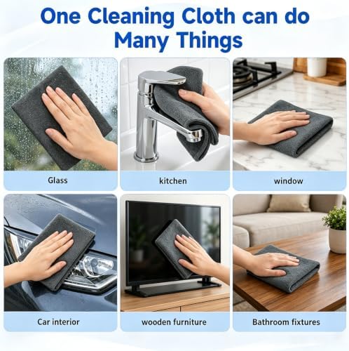 5Pcs Magic Cloth, XXL Magic Cleaning Cloth, Lint Free MicrofiberCleaning Cloths - Image 6