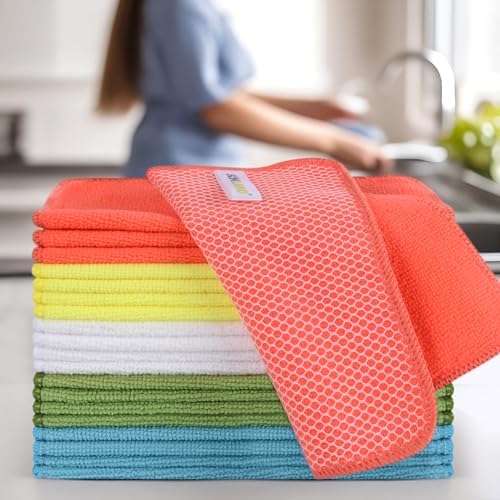 SINLAND Dish Cloth for Washing Dishes Kitchen Washcloth Cleaning Cloth - Image 7