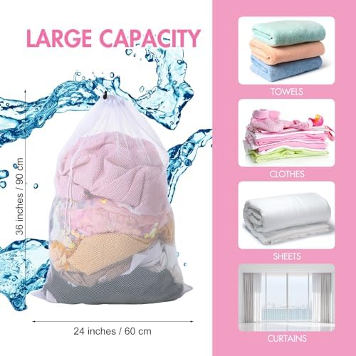 Berlune 30 Pack Large Mesh Laundry Bags - Image 2