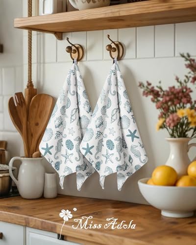 Miss Adola 2pcs Cotton Waffle Kitchen Towels - Image 5