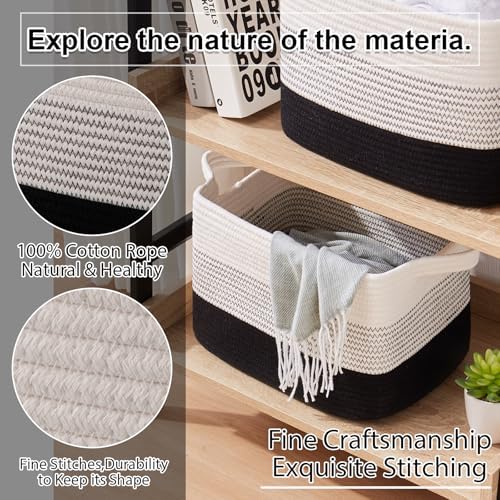 OIAHOMY Cotton Rope Storage Baskets - Image 4