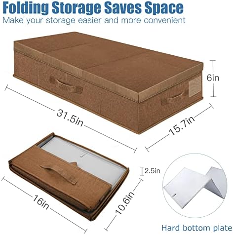 Supowin 2Pack Large Underbed Storage Containers Bin - Image 2
