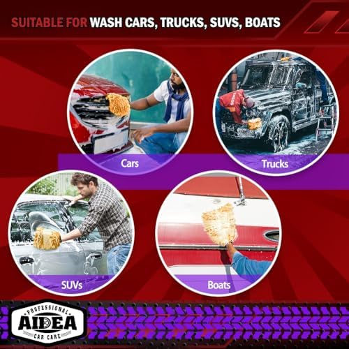 AIDEA Car Wash Mitt Microfiber, Car Wash Brush - Image 7