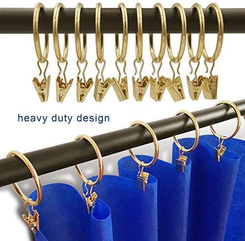 LLPJS 60 Pack Metal Curtain Rings - Image 6