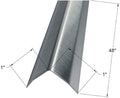 Brushed 304 Stainless Steel Corner Guards, 48" Wall Protectors, 20ga & 16ga, Available in 1/2" to 4", Multi-Pack Options (1, 2, 5, or 10) (10, 1 x 1, 20ga, with Hug Edges)