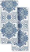 Martha Stewart Dual Purpose Kitchen Towel 2-Pack Set, Strie Medallion by MarthaStewart