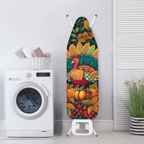 Turkey Thanksgiving Ironing Board Cover Standard Size Holiday Ironing Board Pad - Image 3